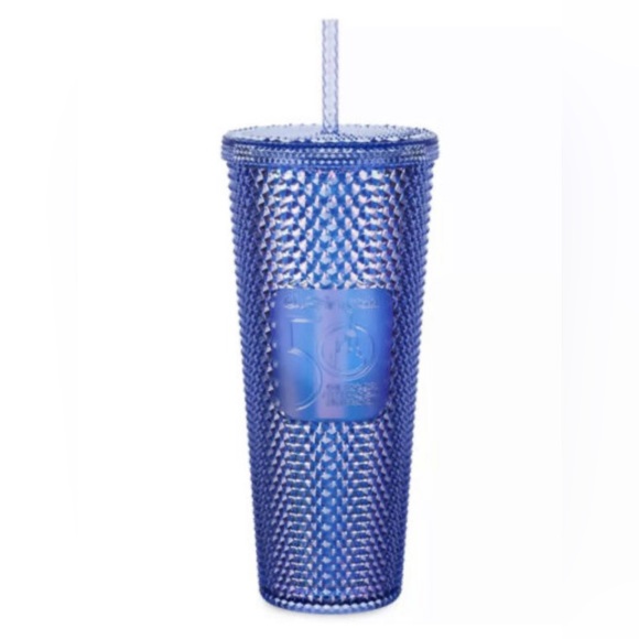 Starbucks Other - NEW Starbucks Disneys 50th Anniversary Blue Studded Iridescent Tumbler